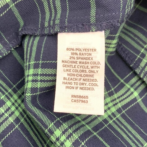 COPY - BP green plaid mini skirt plus size (2x) - Picture 2 of 3
